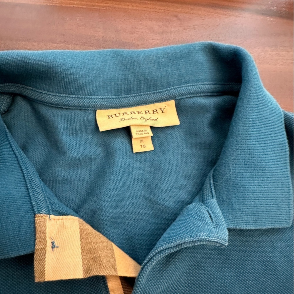 Burberry Polo Shirt Nova Check Collar (M6)